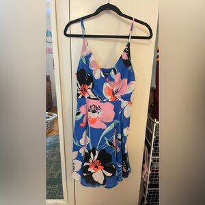 Express floral colorful mini summer dress